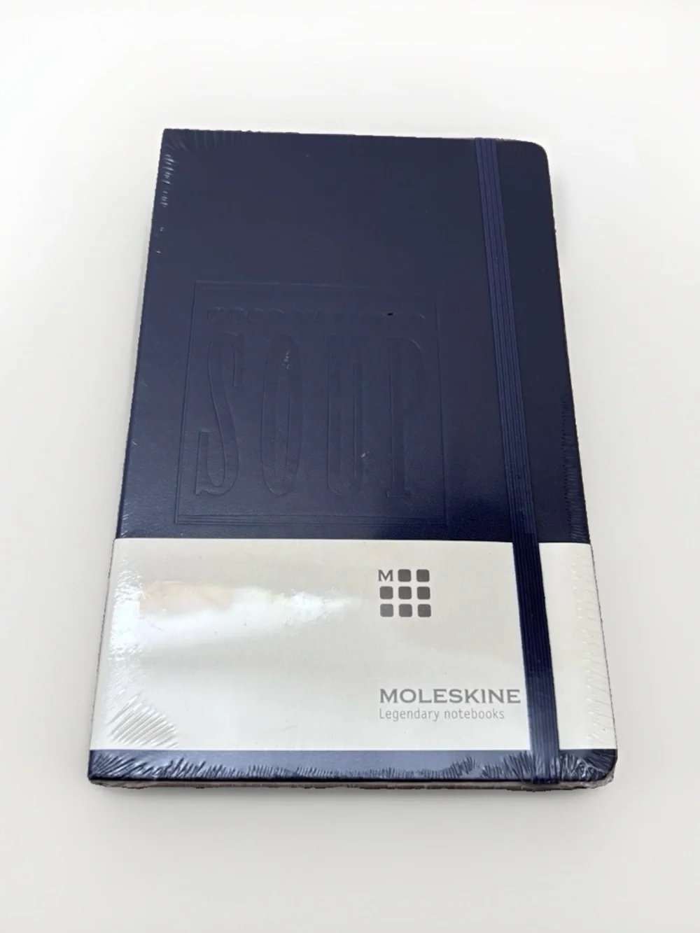 NWT Moleskine Navy Blue Elastic Banded “Soup” Journal Notebook Recipe Book